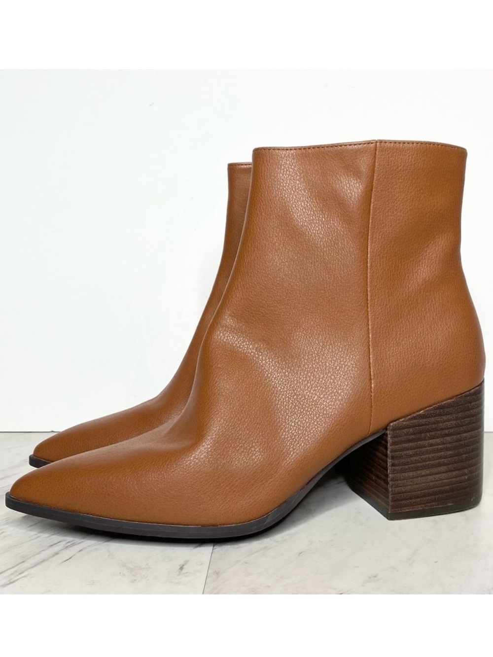 New! Linea Paolo Sadie Brown Heeled Bootie 12M